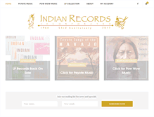 Tablet Screenshot of indianrecordsinc.com